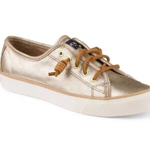 Sperry Gold Metallic Women's Sneakers